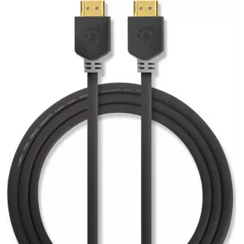 Nedis High Speed HDMI-Kabel mit Ethernet - 4K@60Hz, ARC, 18 Gbps, 1,00 m, Anthrazit
