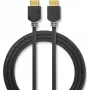 Nedis High Speed HDMI-Kabel mit Ethernet - 4K@60Hz, ARC, 18 Gbps, 1,00 m, Anthrazit