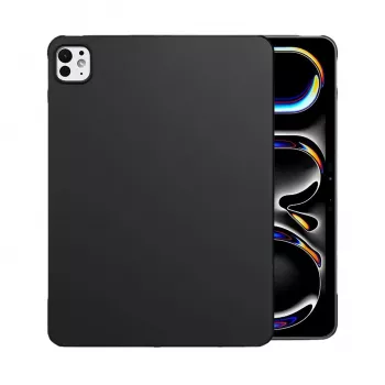 MRDISC Rückseitenhülle für Apple iPad Pro M4 Schwarz TPU - Schlanke stoßdämpfende Hülle mit erhöhten Kanten, kratzfester matter Oberfläche, präzisen Aussparungen (MG-BCIPTABPROM4SW)