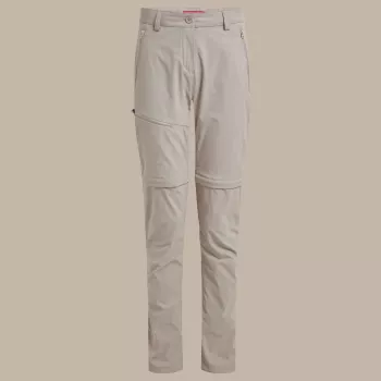 Craghoppers NosiLife Pro Convertible Hose III Damen Wanderhose Soft Mushroom XS