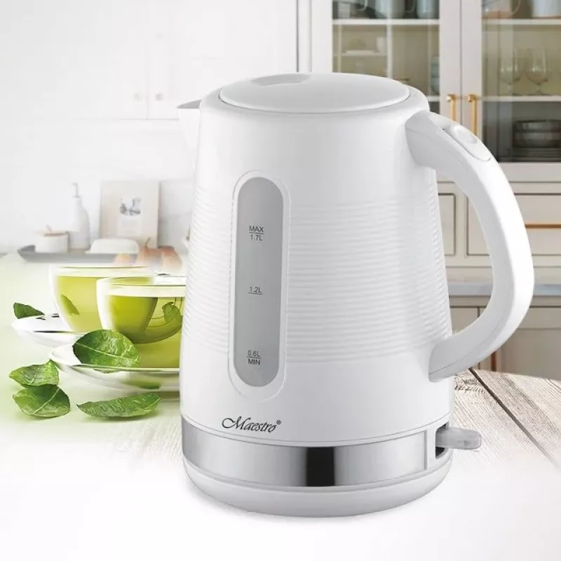 Maestro MR-035-WHITE Wasserkocher 1,7L 2200W Weiß Kunststoff