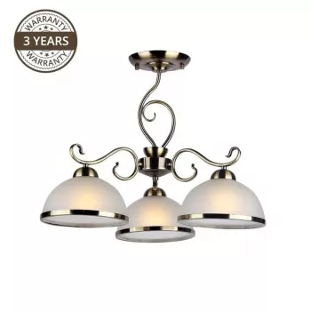 Estera MX90746C/3 3-flammige E27 Deckenleuchte, Chrom