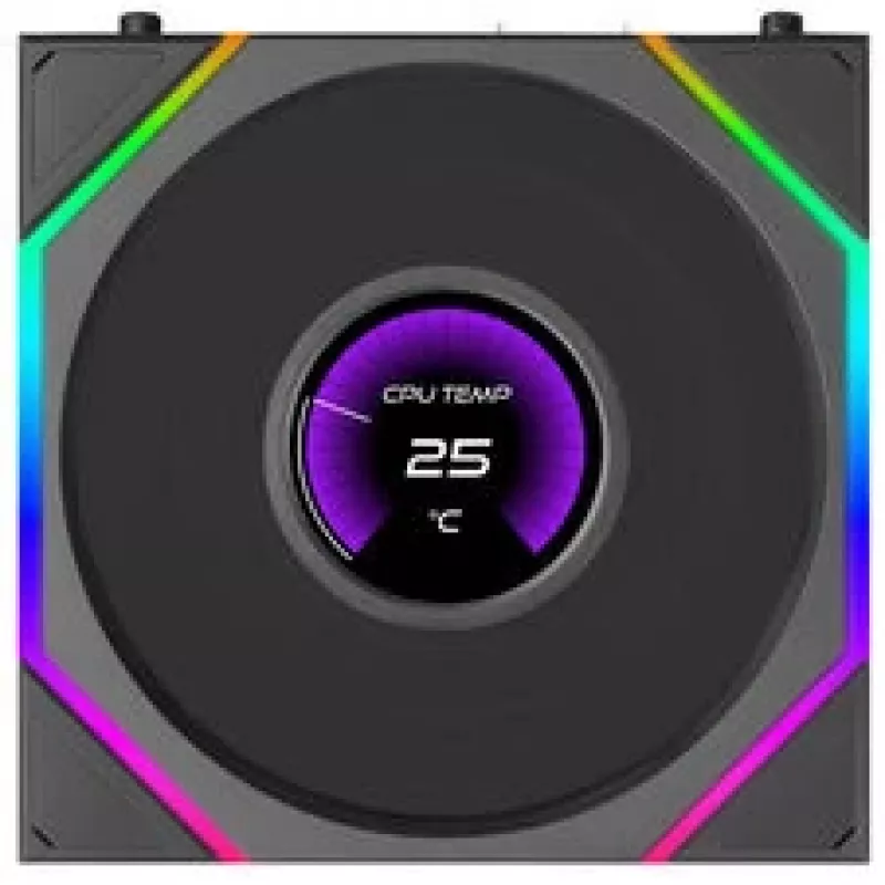 Lian Li UNI FAN TL120 LCD FLEX Wireless ARGB 120mm Lüfter - Schwarz
