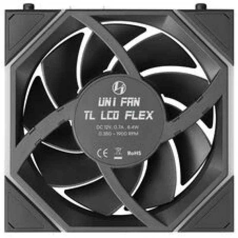 Lian Li UNI FAN TL120 LCD FLEX Wireless ARGB 120mm Lüfter - Schwarz