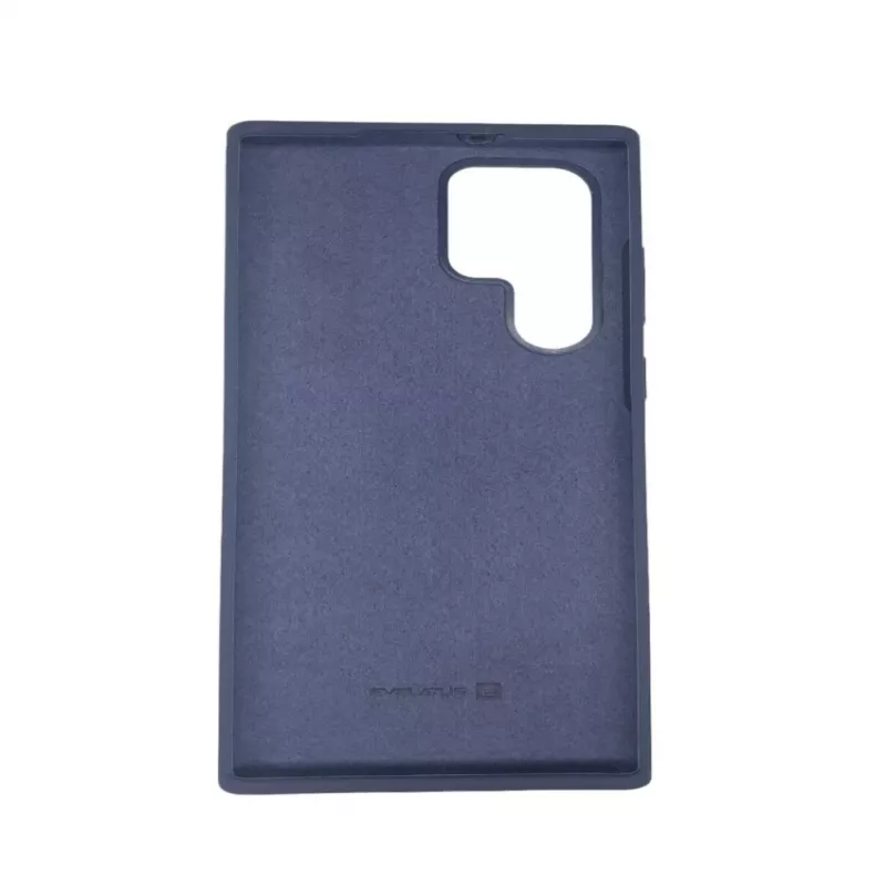 Evelatus Samsung Galaxy S22 Ultra Premium Soft Touch Silikonhülle Marineblau
