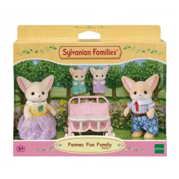 Sylvanian Families Wüstenfuchs-Familie - 4 Figuren-Set (Vater Ronald, Mutter Sharon, Tochter Allie, Baby Kaya)