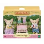 Sylvanian Families Wüstenfuchs-Familie - 4 Figuren-Set (Vater Ronald, Mutter Sharon, Tochter Allie, Baby Kaya)