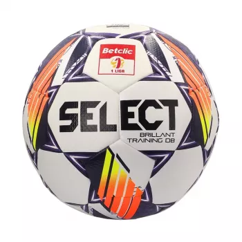 Select Brillant Training DB Betclic 1 League V24 Fußball Größe 5 Weiß Orange Lila