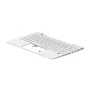HP Top Cover mit Tastatur UK Silber hinterleuchtet M23769-031