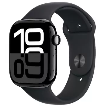 Apple Watch 10 LTE 46mm Aluminiumgehäuse mit Mitternacht-Sportband - Mitternacht