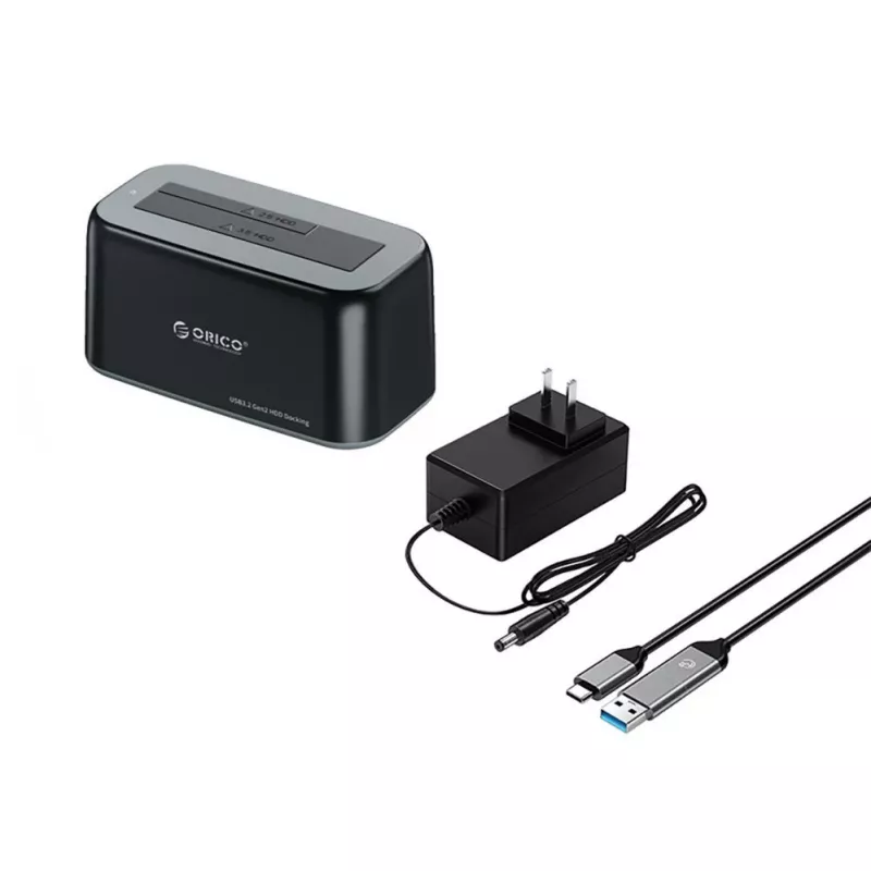 ORICO 6819C3 Dual-Bay USB 3.0 SATA Docking Station für 2,5/3,5 Zoll HDD/SSD - Schwarz