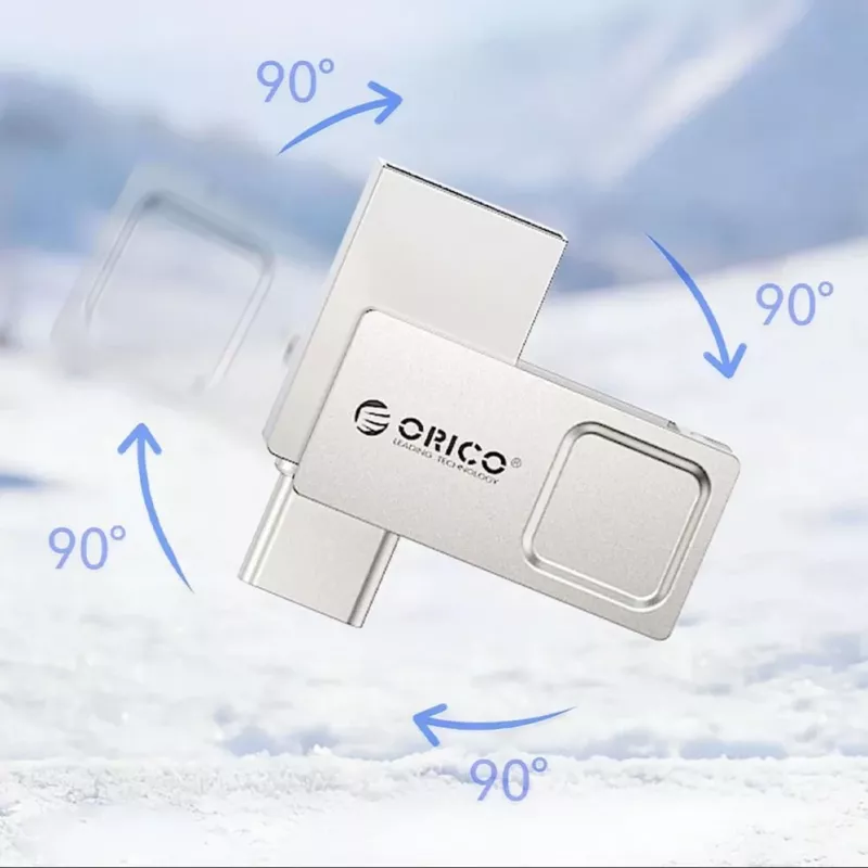 ORICO U301 256GB Dual USB-A USB-C 3.2 Gen 1 Flash-Laufwerk Silber
