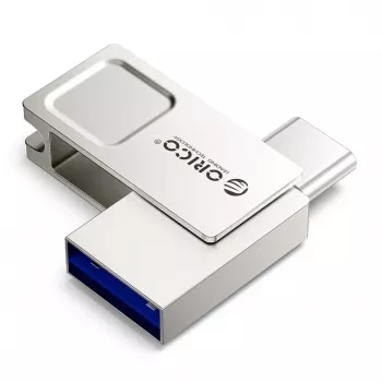 ORICO U301 256GB Dual USB-A USB-C 3.2 Gen 1 Flash-Laufwerk Silber