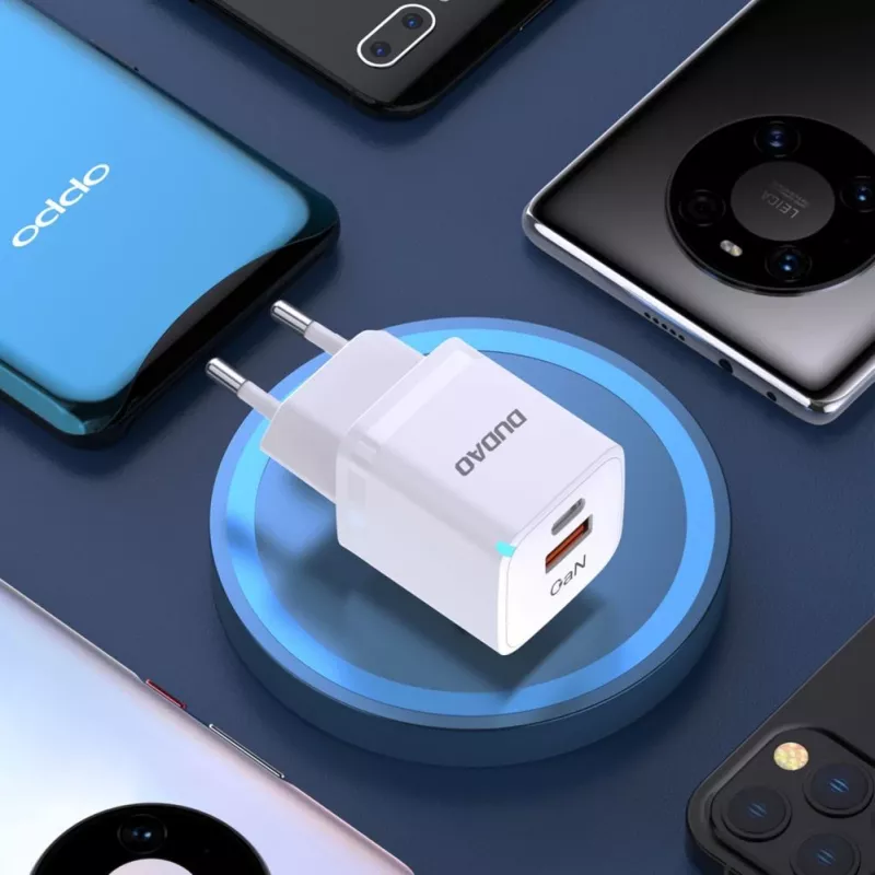 DUDAO A13Pro EU GaN 33W PPS USB-C/USB-Wandladegerät - Weiß