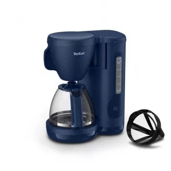 TEFAL CM2M1410 Morning Filterkaffeemaschine Schwarz & Edelstahl 1000W 1,25L 10-15 Tassen