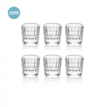 Guzzini Vanity Glass Set mit 6 Shotgläsern, klar (13140500)