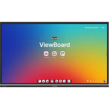 ViewSonic ViewBoard IFP8651-3C 86 Zoll 4K UHD Interaktives Touch-Display mit Android 14, 8GB RAM, 128GB Speicher, 40-Punkt-Touch, 9H Glas, Wi-Fi 6