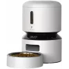 PETLIBRO Granary Automatischer Futterspender 3L Weiß – 6 Mahlzeiten/Tag, Schale aus Edelstahl, Sprachaufnahme, Batterie-Backup