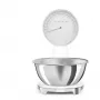 Smeg KSF01WHWW 50er-Stil mechanische Küchenwaage mit Edelstahlschüssel, 5 kg Kapazität, Weiß
