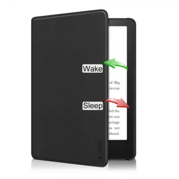 Tech-Protect SmartCase Folio-Hülle für Kindle Paperwhite 11. Generation / Signature Edition - Schwarz