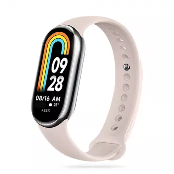 TECH-PROTECT ICONBAND Silikon-Ersatzarmband für Xiaomi Smart Band 8 / 8 NFC, Beige