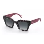 ZADIG & VOLTAIRE Damen-Sonnenbrille SZV457-5001GT, eckig, Acetat, mit grauen Gradientengläsern, 50/23/140 mm, UV400-Schutz