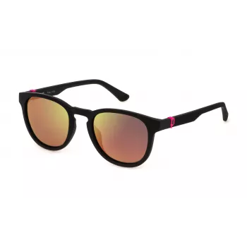 Police Herren-Sonnenbrille SPLF60, rechteckig - 53/22/145 mm, grüne Gläser, Havanna-Rahmen