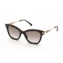 ZADIG & VOLTAIRE Damen-Sonnenbrille SZV451 Havana Acetat mit Gradient-Braunen Gläsern, 52/19/140 mm