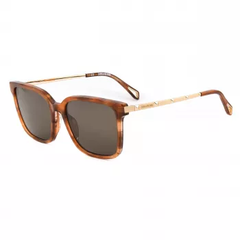 ZADIG & VOLTAIRE SZV308-5507LC Damen-Sonnenbrille Havana mit braunen Gradientengläsern, 55/18/140 mm