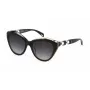 POLICE Damen-Sonnenbrille SPLL35-5507NV Havana Geometrische Sonnenbrille mit braunen Gradientengläsern, 55 mm