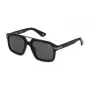 Police Herren-Rechteck-Sonnenbrille SPLP28-560700 mit grauen Polycarbonat-Gläsern