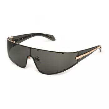 JUST CAVALLI SJC113-990300 Unisex-Sonnenbrille - Brauner Havanna-Rahmen, braune Gläser, 99/00/125 mm