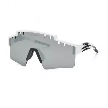 Philipp Plein Sport Herren-Sonnenbrille SSP001-9905WW - Schwarzer Rahmen, graue Gläser, 99mm