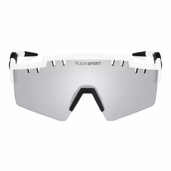 Philipp Plein Sport Herren-Sonnenbrille SSP001-9905WW - Schwarzer Rahmen, graue Gläser, 99mm