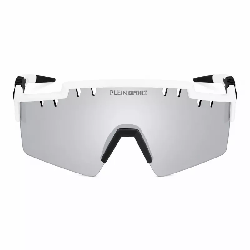 Philipp Plein Sport Herren-Sonnenbrille SSP001-9905WW - Schwarzer Rahmen, graue Gläser, 99mm