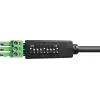 PureLink PureTools RS-232-Serielle Steuerkabel, Phoenix 3-polig auf DB9-Stecker, 1m, umschaltbare Pinbelegung, Schwarz