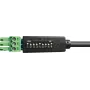 PureLink PureTools RS-232-Serielle Steuerkabel, Phoenix 3-polig auf DB9-Stecker, 1m, umschaltbare Pinbelegung, Schwarz