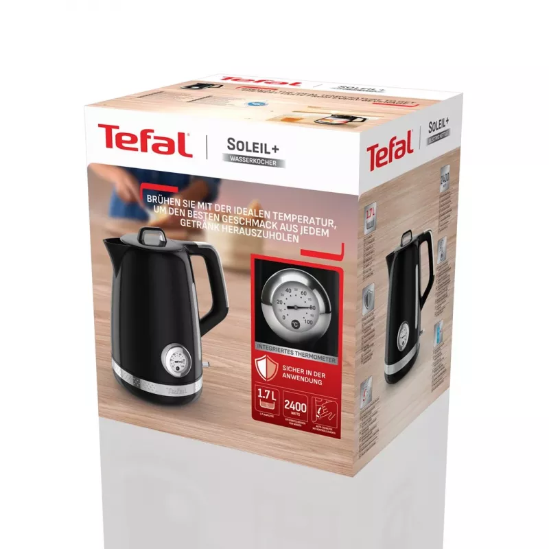 Tefal Soleil KO3558E0 Wasserkocher 1,7L 2400W Schwarz