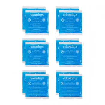 Relaxdays Square Kühlpads Blau 14 x 13 cm, 12er-Pack