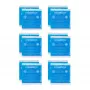 Relaxdays Square Kühlpads Blau 14 x 13 cm, 12er-Pack