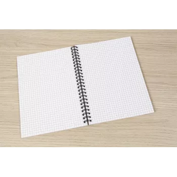 SIGEL SN600 Quicknote Spiral-Notizbuch, A5, kariert, Softcover, blau/grau, 160 Seiten