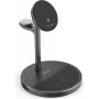 Hama 3-in-1 Qi2 kabellose Ladestation, 15W, Schwarz