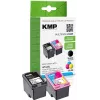 KMP 1741.400500 MultiPack Schwarz & Drei-Farben-Tintenpatronen Kompatibel mit HP 62XL (C2P05AE/C2P07AE) - 2er-Pack