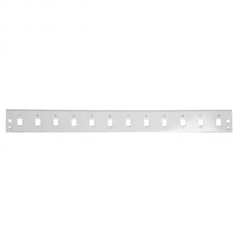 EFB-Elektronik Frontblende 12x SC Simplex / E2000 Simplex / MTRJ / LC Duplex, Grau (SB-FP-12SC-S)