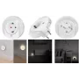 LogiLink LED-Nachtlicht-Steckdose mit Dämmerungssensor und 1x CEE 7/3 (LED012)