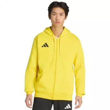 adidas Entrada 26 Full Zip Hoodie Herren Gelb Trainings-Hoodie KF8964 Größe L