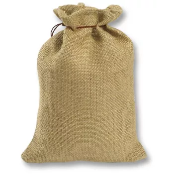 FOLIA J640 10 Natur Baumwoll Kordelzug Stoffbeutel 10 x 14 cm, einfarbig, wiederverwendbar, für Basteln, Geschenkverpackung & Adventskalender