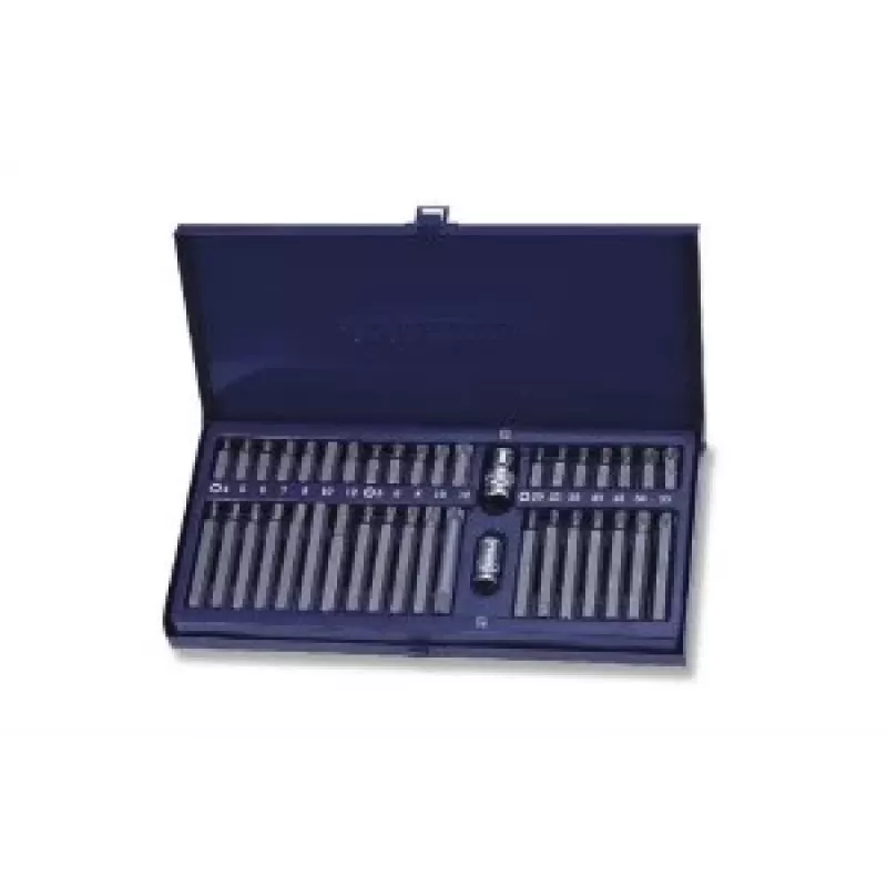 Bosch Jonnesway 40-teiliges Schraubendreher-Bit-Set mit S2-Stahl-Bits und Metallkoffer, S29H4140S