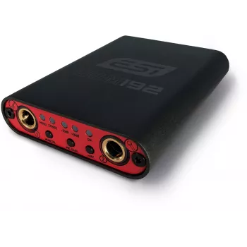 ESI UGM192 USB-C Audio-Interface mit 192 kHz 24-Bit-Wandlung, XLR/TRS-Kombieingang, Hi-Z-Instrumenteneingang, Direct Monitoring