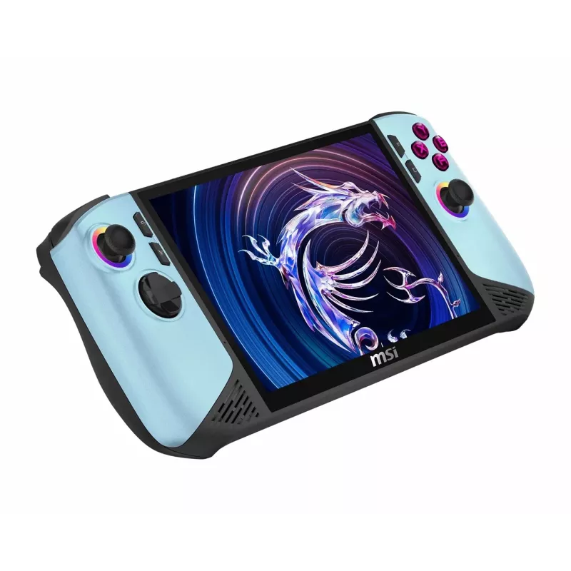 MSI Claw 8 AI+ A2VM Glacier Blue Edition-254PL Handheld-Gaming-PC - Intel Core Ultra 7 258V, 32GB LPDDR5x, 1TB SSD, 20,3 cm (8 Zoll) FHD 120Hz Touchscreen, Intel Arc Graphics, Windows 11 Home